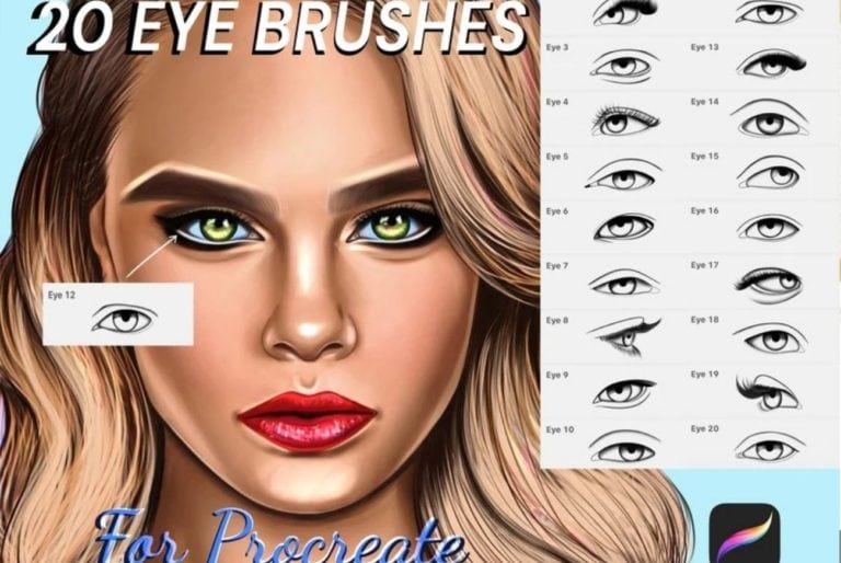 Procreate eye brushes subscription