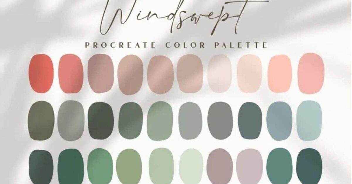 Procreate Color Palette | Windswept | Brush Galaxy