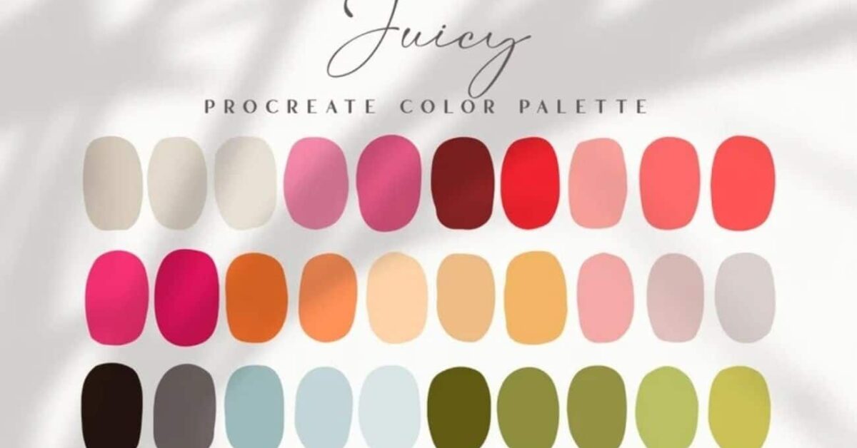 Procreate Color Palette | Juicy | Brush Galaxy