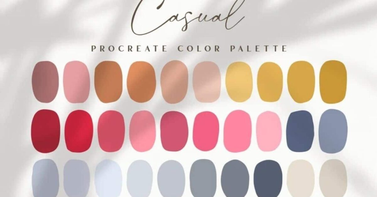 Procreate Color Palette | Casual | Brush Galaxy