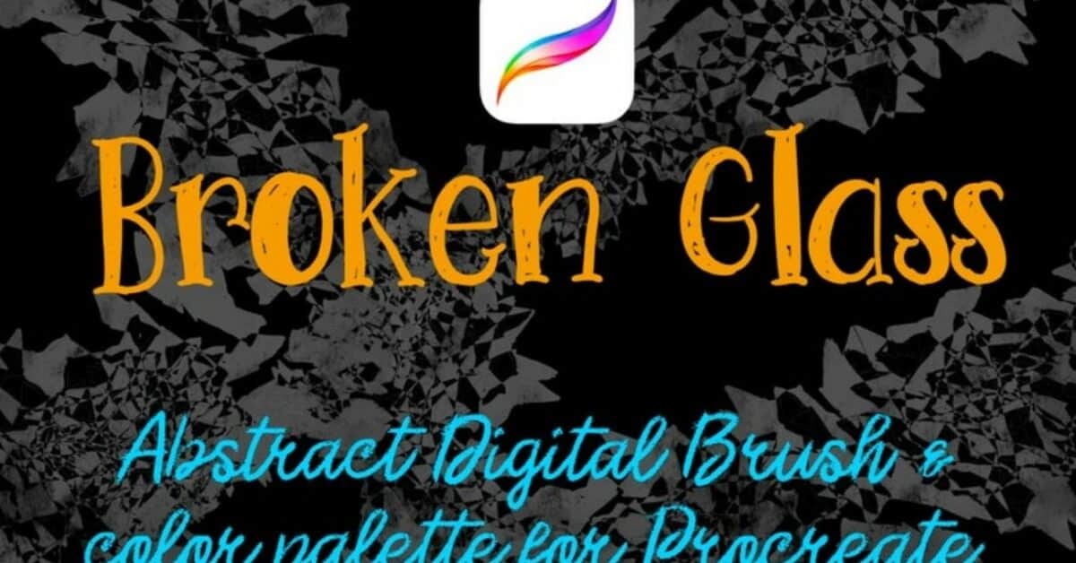 procreate broken glass brush free